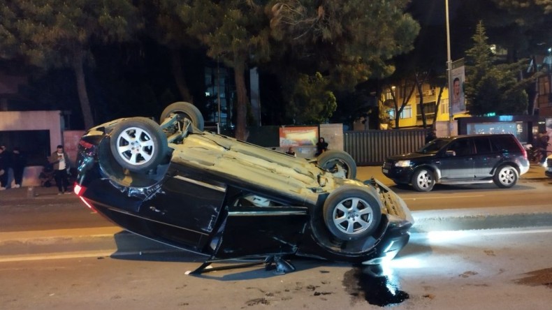 Bir garip kaza; Görenler şaştı kaldı