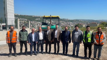 Başkan Yardımcısı Obuz, Şehir Hastanesi bağlantı yolunda incelemelerde bulundu