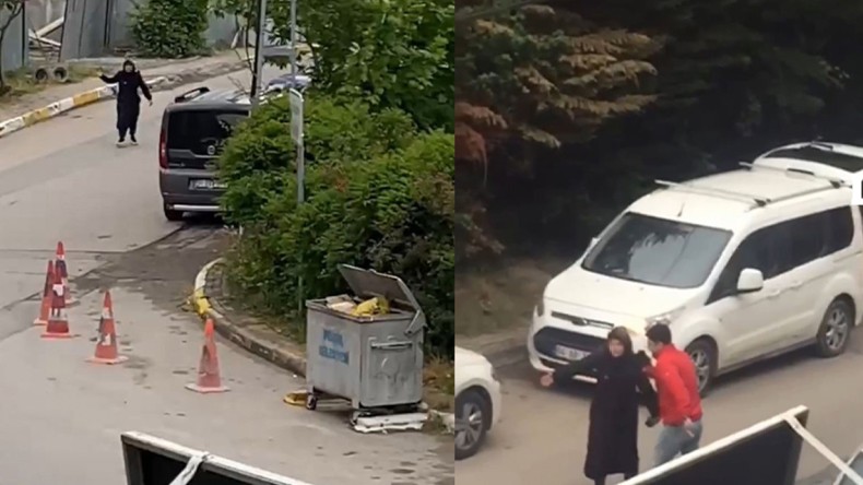 Genç kadın ailesine sinirlendi, hıncını mahalledeki araçlardan çıkardı