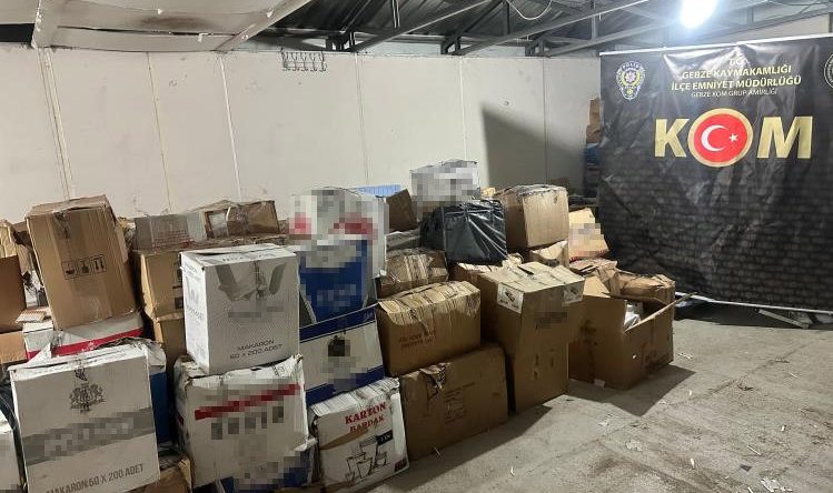 Kocaeli’de kaçak tütün operasyonu