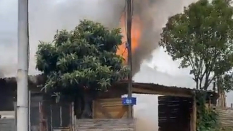 Kereste üretim tesisinde yangın