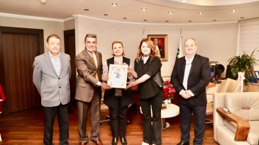 O dernekten Başkan Hürriyet’e ‘hayırlı olsun’ ziyareti