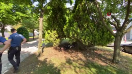 Alkolden ayakta duramadı, ’Tansiyonum var’ dedi