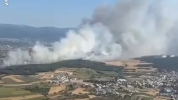 Üniversite kampüsünde yangın