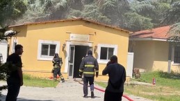 Üniversite kampüsünde yangın