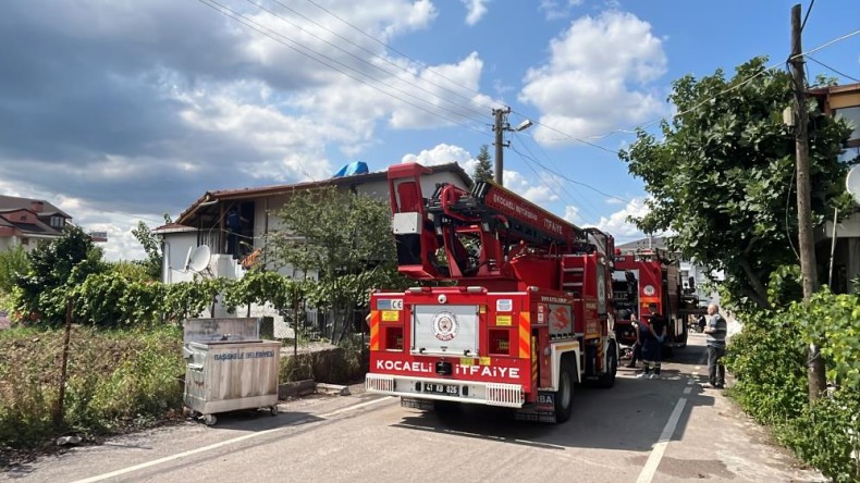 Başiskele’de yangın: Ekipler seferber oldu