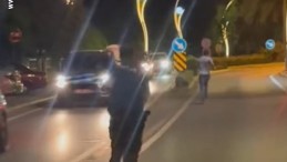 O kaçtı, polis kovaladı