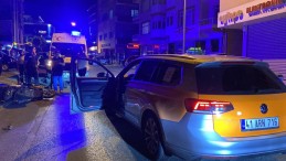 Otomobil ile motosiklet kafa kafaya çarpıştı: 1 yaralı