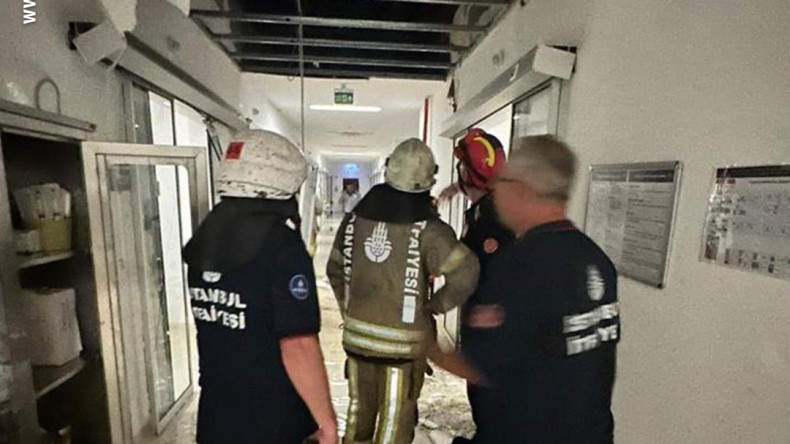 Hastanede tavan çöktü, 1 bebek hayatını kaybetti