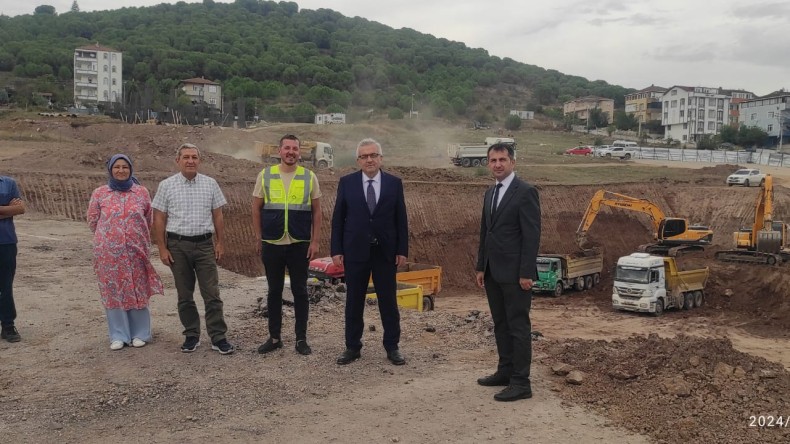 İl Sağlık Müdürü Pehlevan sahada: Körfez’de hastane ek bina inşaatını inceledi