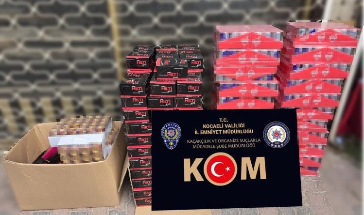 Kocaeli Polisinden Derince’de operasyon: İşte ele geçirilenler…
