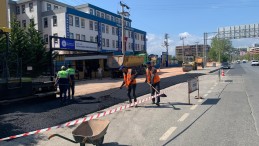 İzmit Belediyesi’nden Yeşilova’da asfalt mesaisi