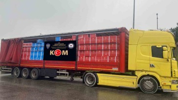 Durdurulan TIR’da ele geçirildi