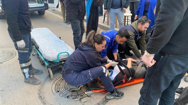 Mehmet Ali Paşa’da kaza: Motosiklet sürücüsü hastaneye kaldırıldı