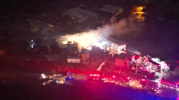 Palet fabrikasında yangın: Yaralı var