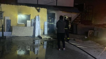 Mermer atölyesinde soba faciası: 1 işçi hastaneye kaldırıldı