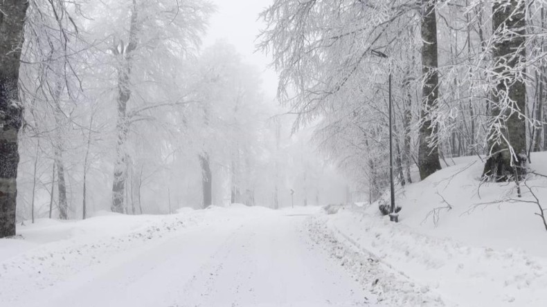 Kartepe’de lapa lapa kar yağışı: O bölge beyaza büründü