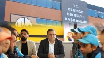 Derince Belediyesi işçisine bayram müjdesi