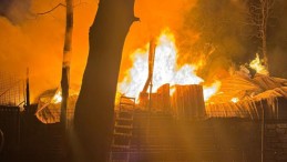 Bungalovda korkutan yangın