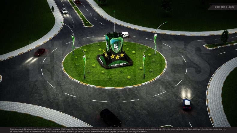 Koaceli Stadyum yoluna müthiş görseller