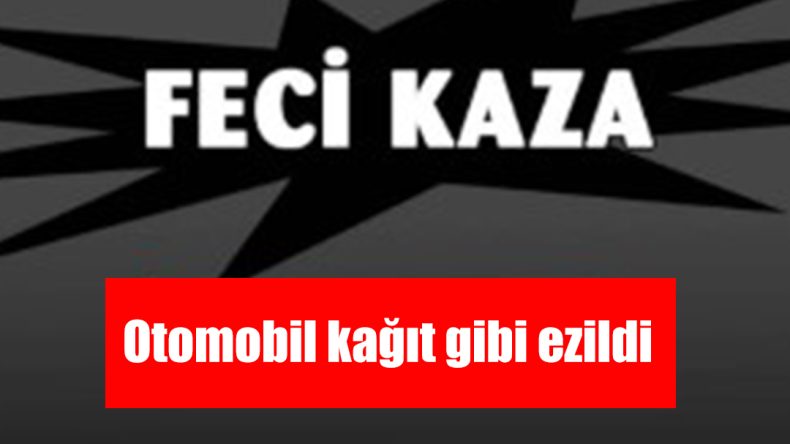 Kuzey Marmara Otoyolu Derince geçişinde kaza: Otomobil kağıt gibi ezildi
