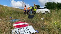 Otomobil şarampole yuvarlandı: 4’ü ağır, 8 yaralı