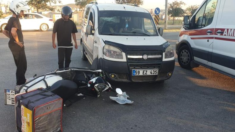 Kocaeli’de kaza: Motosiklet sürücüsü ağır yaralandı