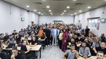 Lastik İş Genel Başkanı Alaaddin Sarı’dan Rapro Kimya işyerinde çalışan üyelere ziyaret