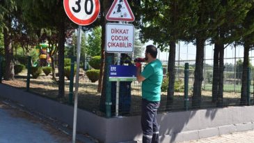 “Dikkat çocuk çıkabilir”