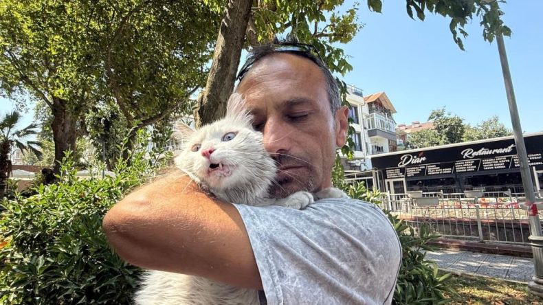 Aranan kedi bulundu, sahibi bu kez mutluluk gözyaşları döktü