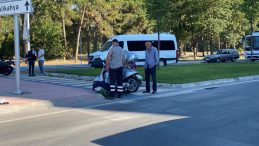 Otomobil ile motosiklet çarpıştı; Sürücü ağır yaralı