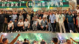 Kocaelisporlu taraftarlar gövde gösterisi yaptı, Hodri Meydan Serhat Şimşek’te birleşti