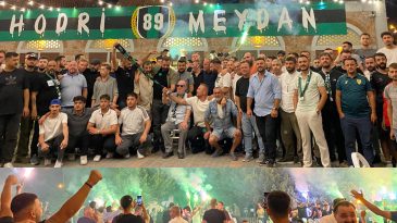 Kocaelisporlu taraftarlar gövde gösterisi yaptı, Hodri Meydan Serhat Şimşek’te birleşti