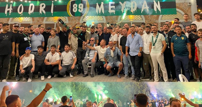 Kocaelisporlu taraftarlar gövde gösterisi yaptı, Hodri Meydan Serhat Şimşek’te birleşti