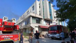 Spor salonunda yangın