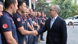 Genel Sekreter Baraçlı’dan itfaiyecilere moral ziyareti