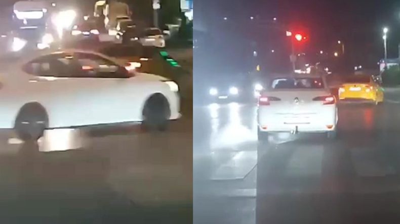 İşlek caddede trafiği tehlikeye sokup drift yapan iki sürücüye 96 bin TL ceza