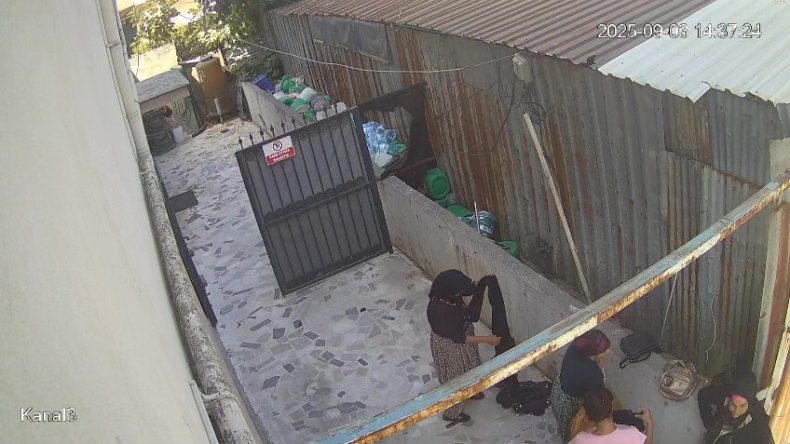 Evin bahçesinde 3 kadın bakın ne yapıyor; Görenler şaşkına döndü
