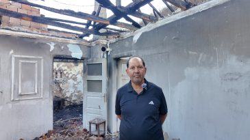 Yangında evi tamamen yanan Tuncay Anadolu: “Belediyemizden Allah razı olsun”