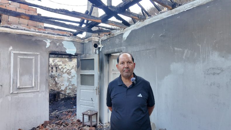 Yangında evi tamamen yanan Tuncay Anadolu: “Belediyemizden Allah razı olsun”