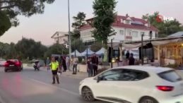 Kafede oturan gruba kurşun yağmuru