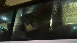 Kocaelispor taraftarlarına deplasmanda taşlı saldırı