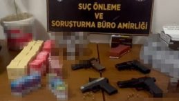 Kaçak tütüncüye operasyon: Silahlar ele geçirildi