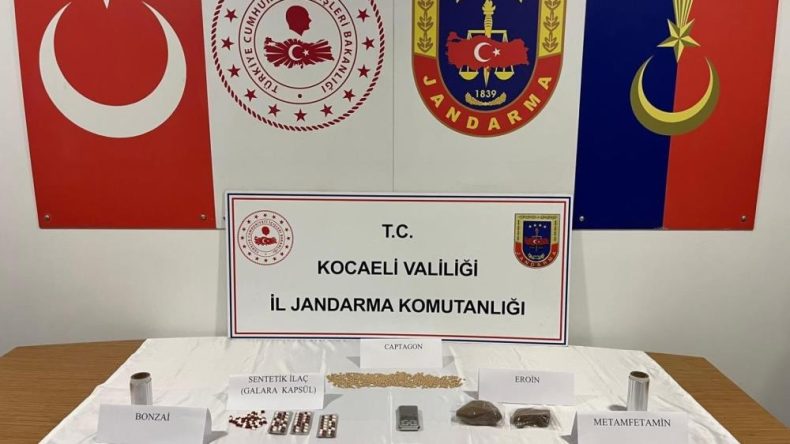 Jandarma’dan Kocaeli’de uyuşturucu operasyonu: İşte ele geçirilenler