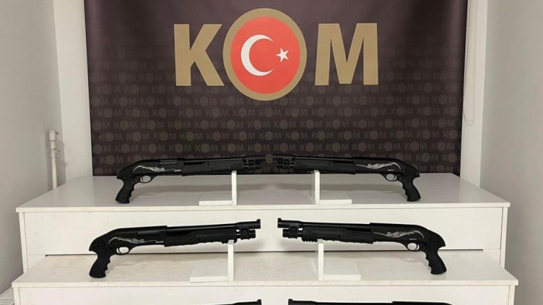 Kocaeli’de kaçak silah operasyonunda 6 pompalı tüfek ele geçirildi