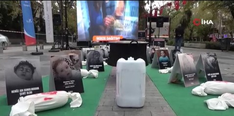 Gazze’ye Açılan Kapı Küçükkefenler Sergisi’nde Gazze’nin dramı gözler önüne serildi