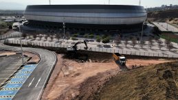 Kocaeli Stadı’nın çevresinde çalışmalar devam ediyor