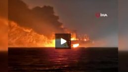 Kefken açıklarında gemide yangın: 25 personel tahliye edildi