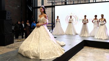 Evlilik Fuarı’nda gelinlik defilesi büyüledi