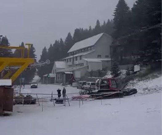 En önemli kış turizm merkezlerinden; Ve kar yağışı başladı
